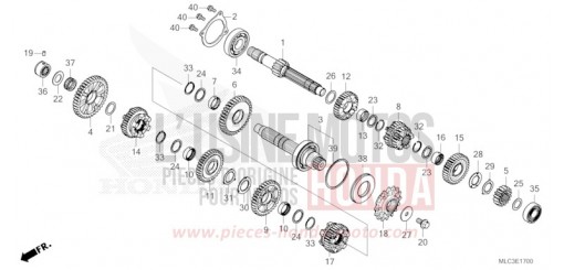 BOITE DE VITESSES XL750S de 2025